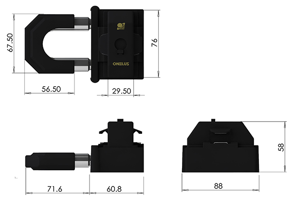 Top Opening Gear Shift Lock