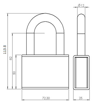 High Security Steel Padlock