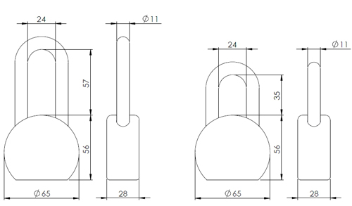 Solid Steel Padlock